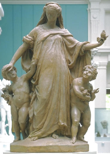 La Temperance, vintage artwork by Jean-Baptiste Carpeaux, 12x8" (A4) Poster