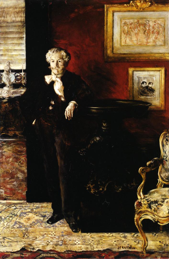 Portrait of Edmond de Goncourt by Jean-Franaois Raffaëlli,A3(16x12")Poster