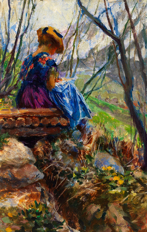 Early Spring (Vorfruhling) by Ferdinand Max Bredt,A3(16x12")Poster