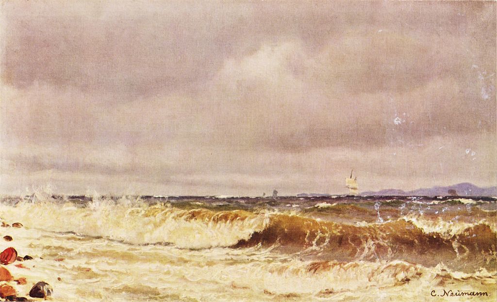 Kronborg Coast, vintage artwork by Carl Neuman, 12x8" (A4) Poster