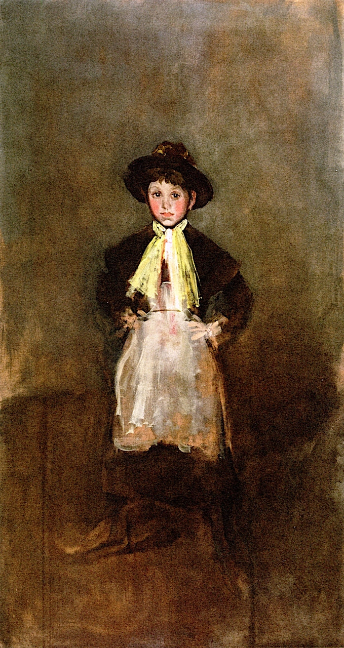 The Chelsea Girl, vintage artwork by James Abbott McNeill Whistler, 12x8" (A4) Poster