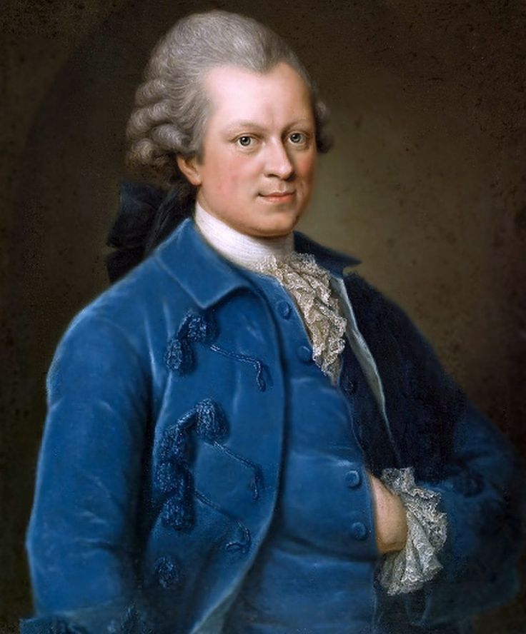 Gotthold Ephraim Lessing, vintage artwork by Anna Rosina de Gasc, 12x8" (A4) Poster