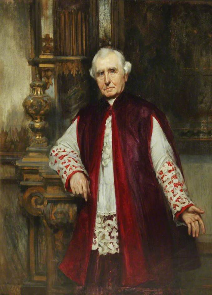 Monsignor Nugent, vintage artwork by Sir James Jebusa Shannon, 12x8" (A4) Poster