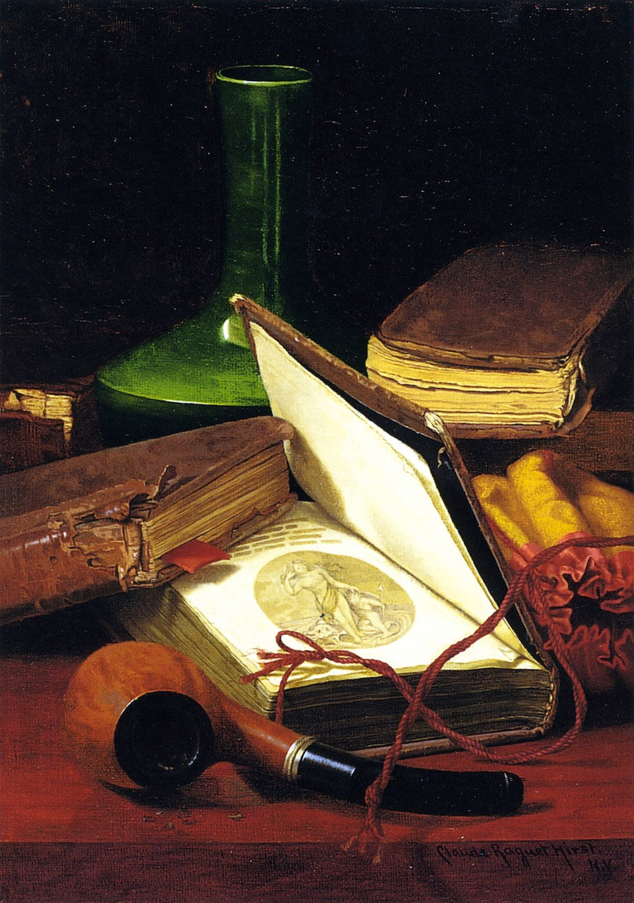 The Last Poem, vintage artwork by Claude Raguet Hirst, 12x8" (A4) Poster