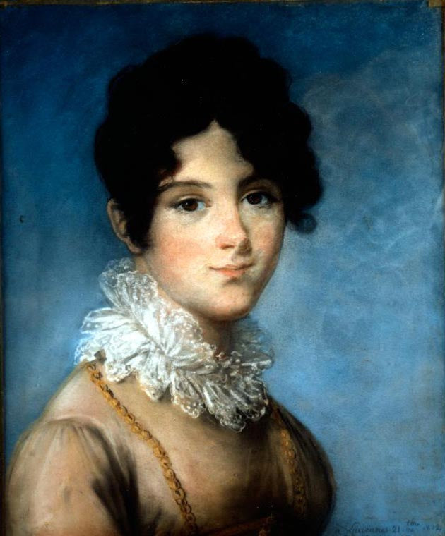 Caroline de Riviere, vintage artwork by Élisabeth Vigee-Lebrun, 12x8" (A4) Poster