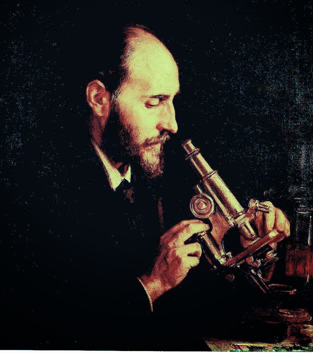 Portrait of Santiago Ramón y Cajal, vintage artwork by Ricardo de Madrazo y Garreta, 12x8" (A4) Poster