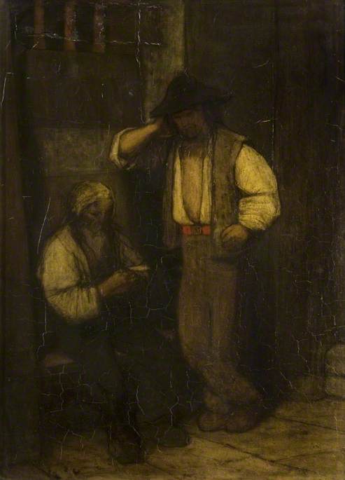 The Prisoners, vintage artwork by Matthijs Maris, 12x8" (A4) Poster