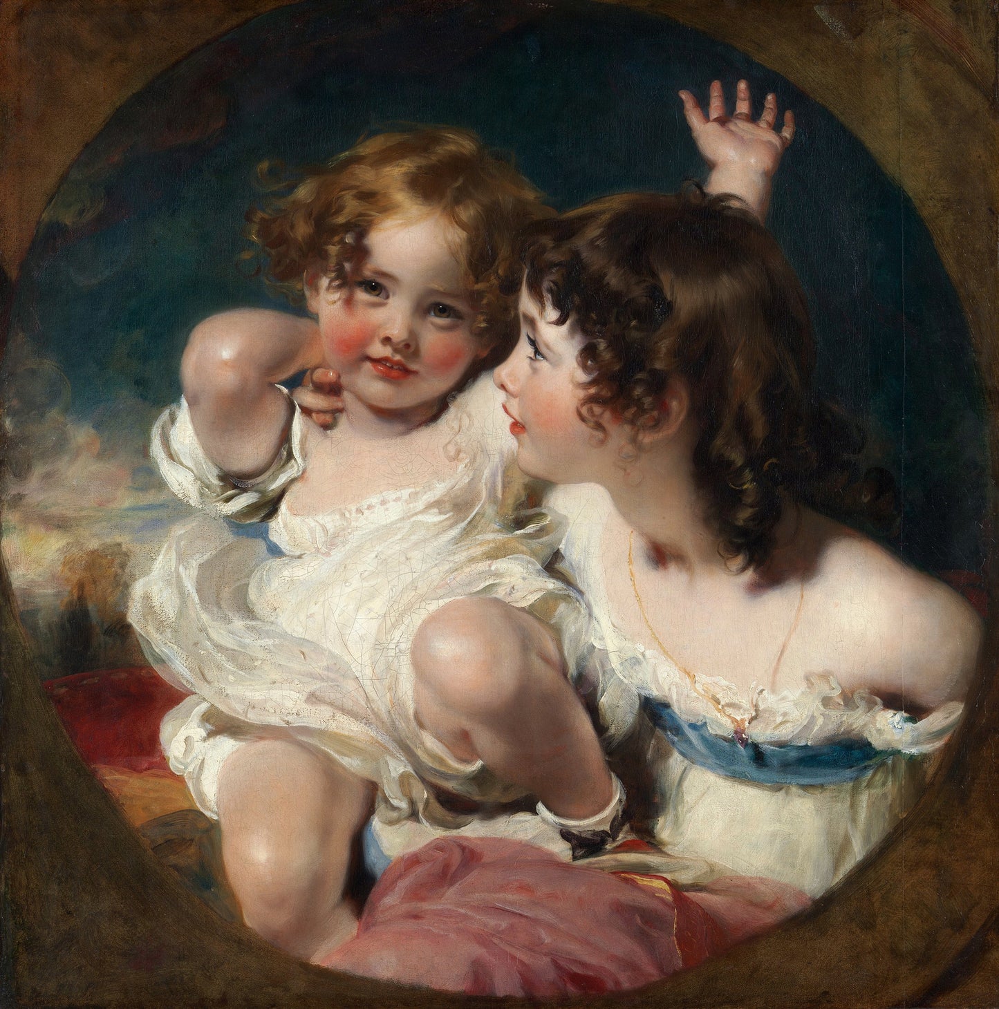 The Calmady Children, vintage artwork by Thomas Lawrence, 12x8" (A4) Poster