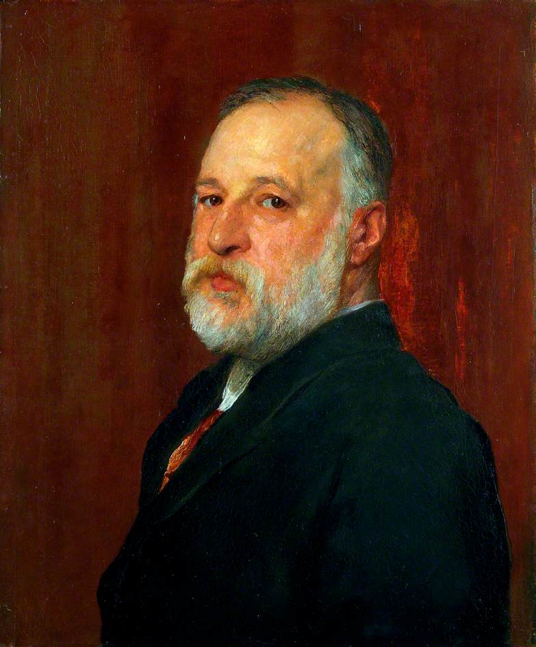 Constantine Alexander Ionides (1833-1900), vintage artwork by George Frederic Watts, A3 (16x12") Poster Print