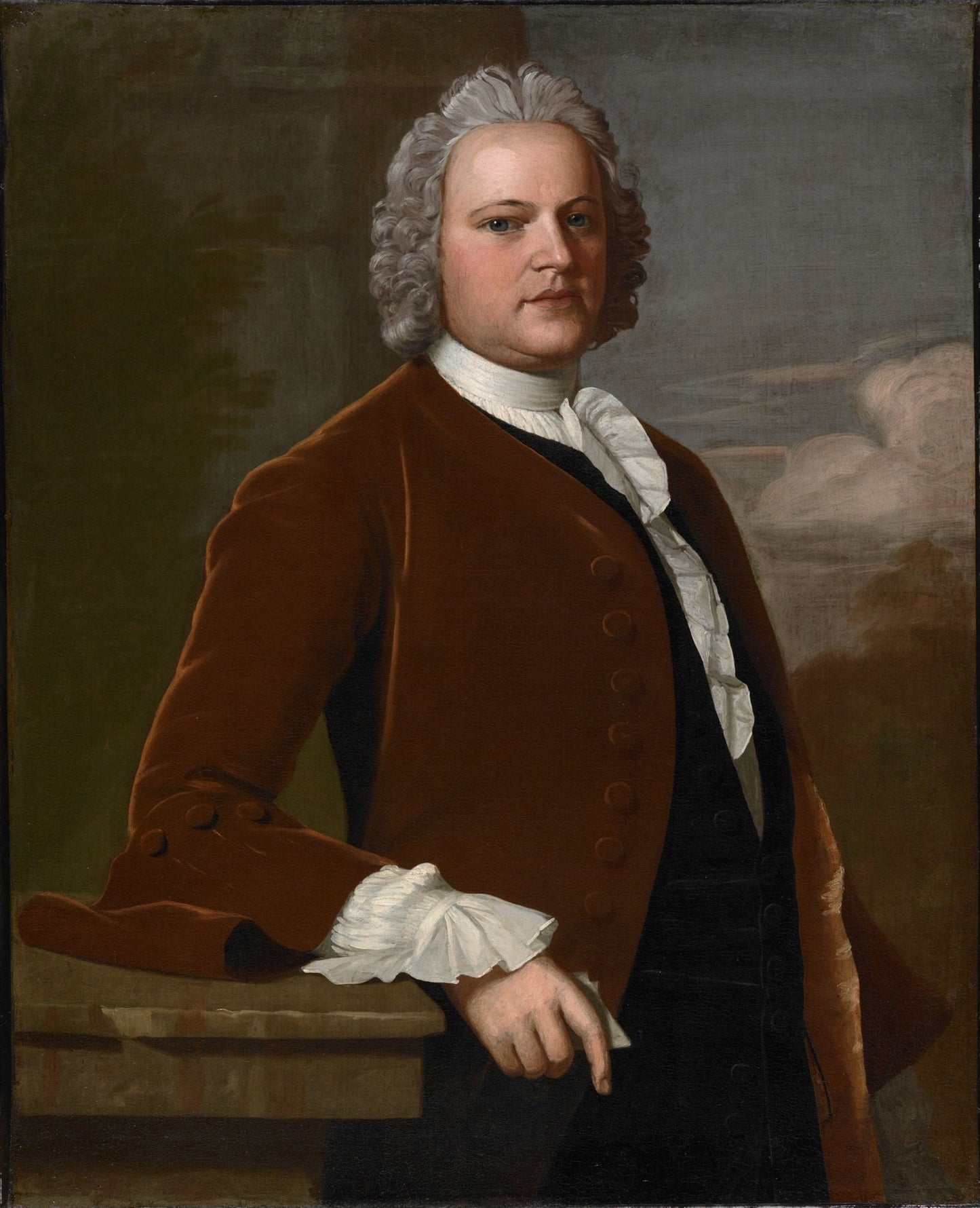 Ralph Inman (1713-1788), vintage artwork by Robert Feke, 12x8" (A4) Poster