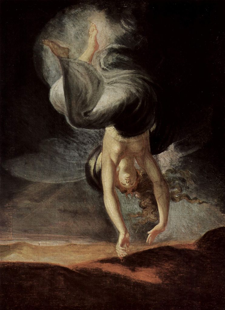 The fairy queen Titania finds the magic ring on the beach, vintage artwork by Johann Heinrich Füseli, 12x8" (A4) Poster