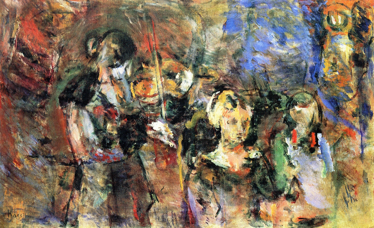 Violin Concert I, vintage artwork by Ludwig Karsten, 12x8" (A4) Poster