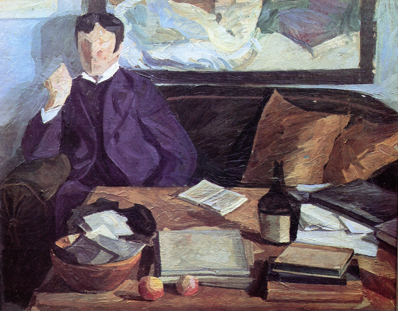 The Painter Harald Giersing, vintage artwork by Edvard Weie, 12x8" (A4) Poster