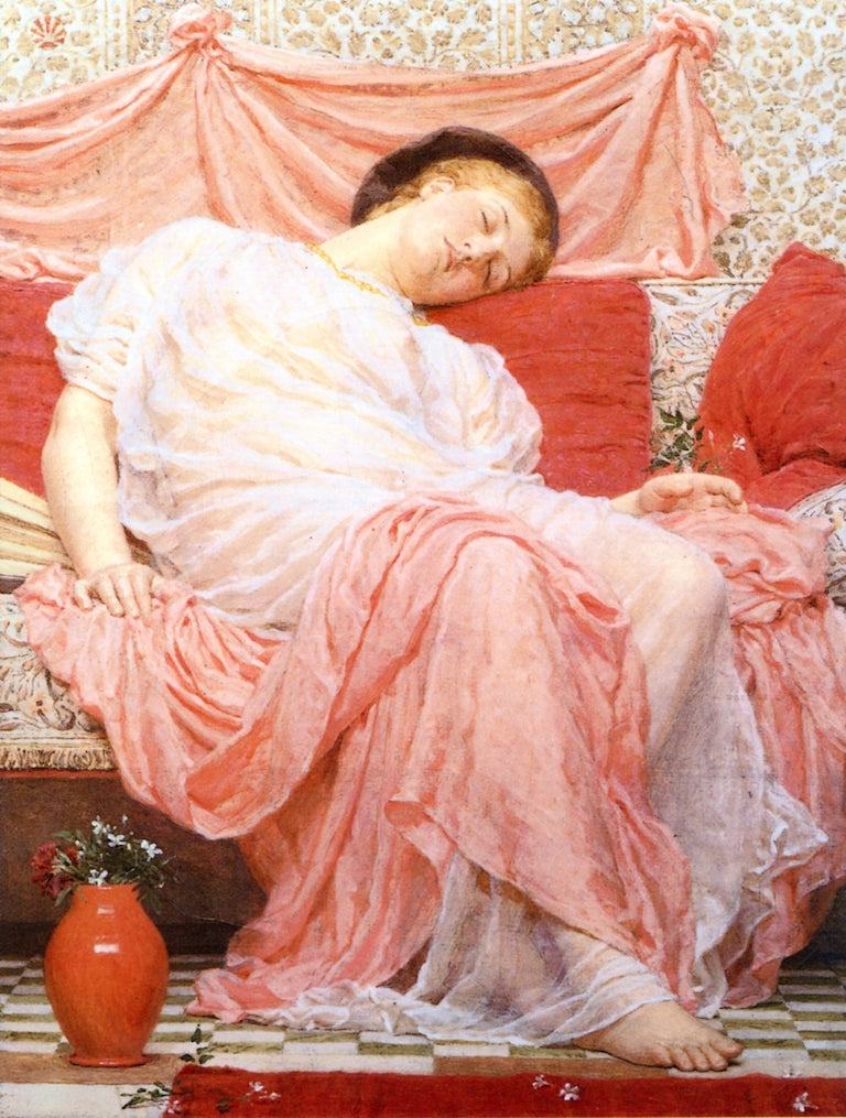 Jasmine, vintage artwork by Albert Joseph Moore, A.R.W.S., 12x8" (A4) Poster