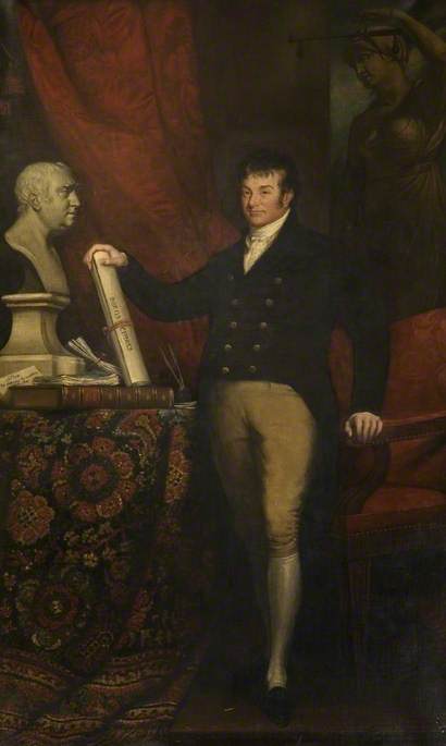 Samuel Whitbread, vintage artwork by James Northcote, 12x8" (A4) Poster