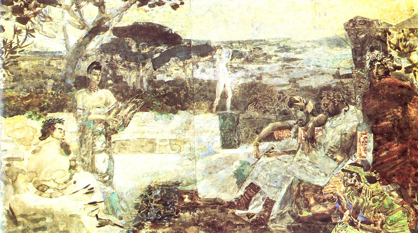 Ancient Roman Scene by Mikhail Vrubel,A3(16x12")Poster