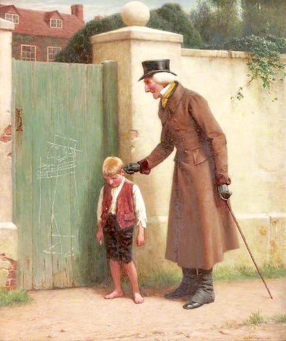 The Village Artist, vintage artwork by John Charles Dollman, 12x8" (A4) Poster