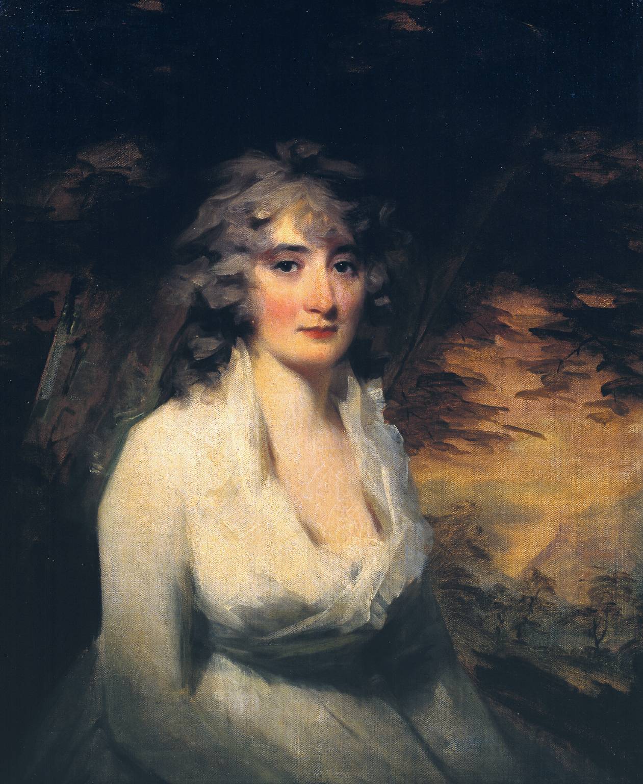 Mrs H.W. Lauzun, vintage artwork by Sir Henry Raeburn, R.A., P.R.S.A., 12x8" (A4) Poster
