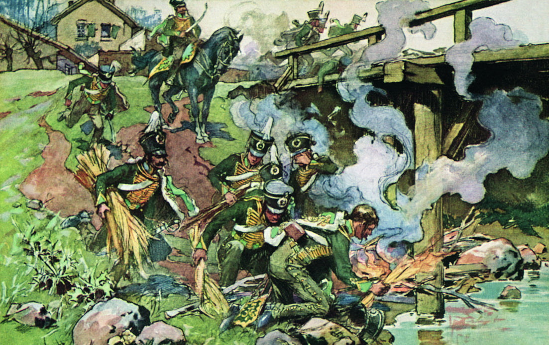 Hussars by Nikolai Samokish,A3(16x12")Poster