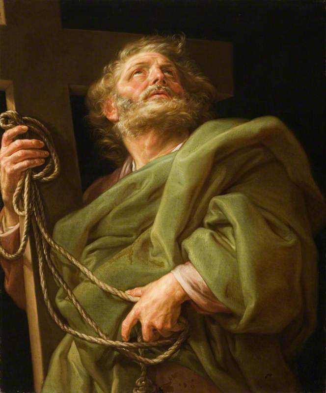 God and the Twelve Apostles - Saint Philip, vintage artwork by Pompeo Batoni, 12x8" (A4) Poster