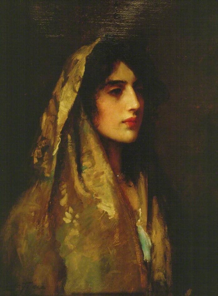 Naomi, vintage artwork by Sir Luke Fildes, 12x8" (A4) Poster