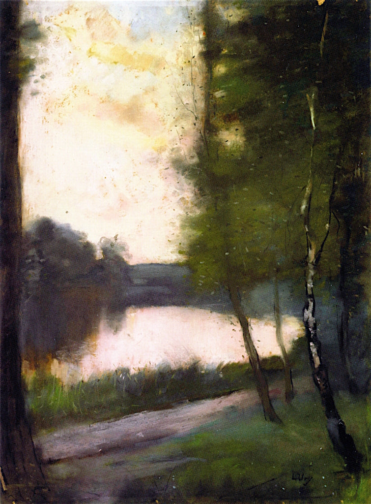 Markisch Lake in the Evening by Lesser Ury,A3(16x12")Poster