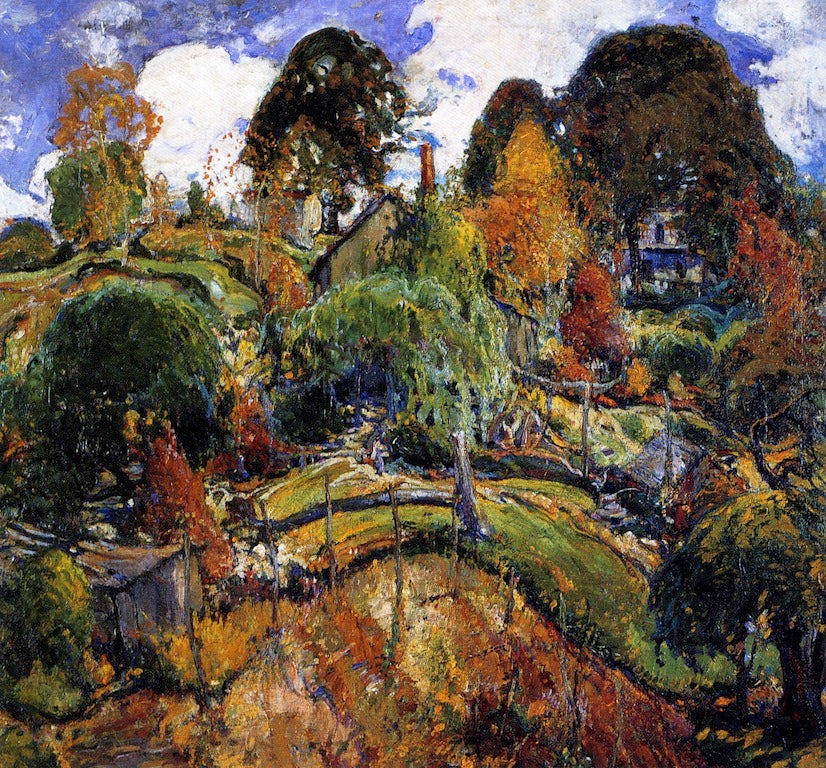 A Bit of Silvermine, the Old Farmhouse by Charles Reiffel,A3(16x12")Poster