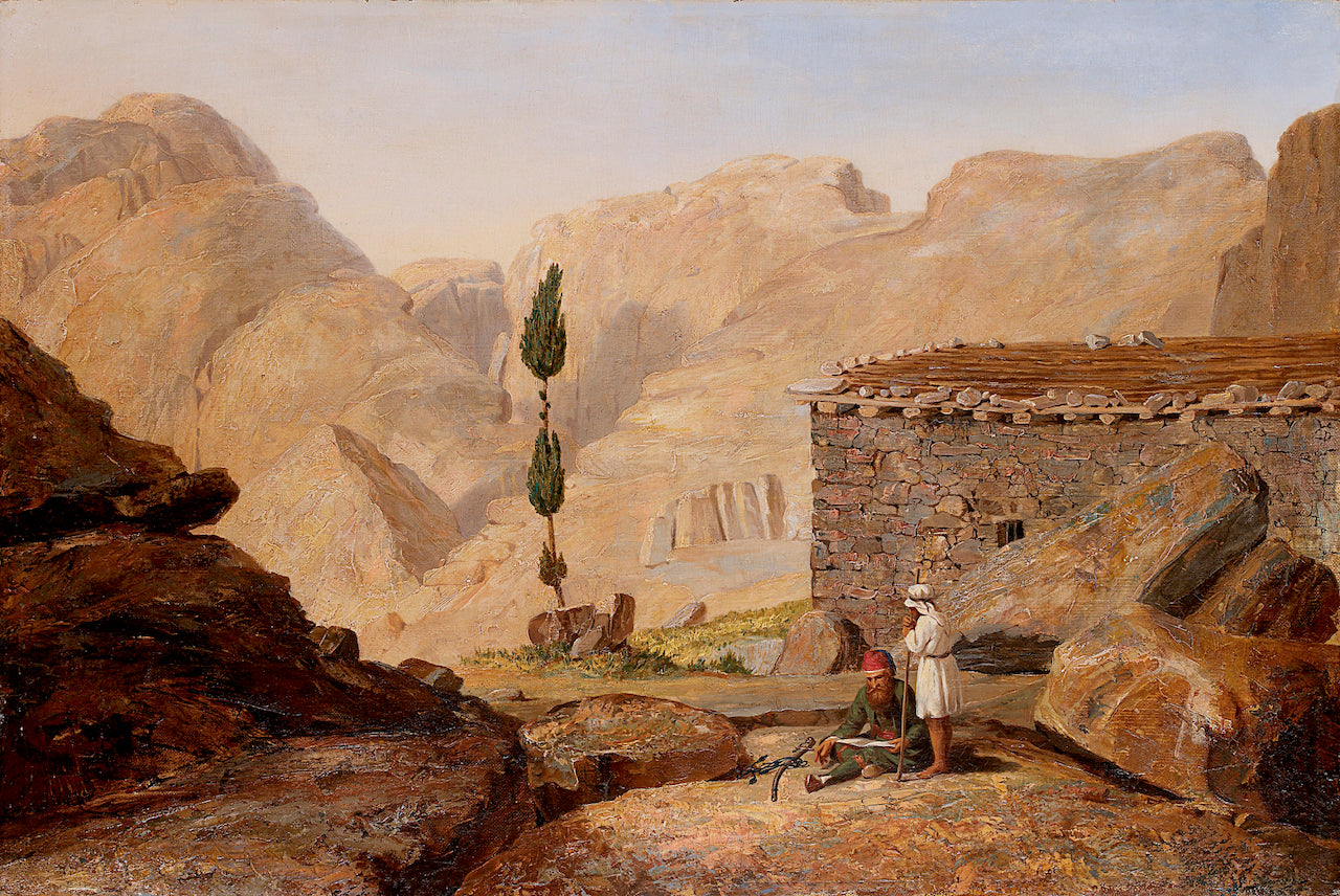The Top of Mount Sinai with the Chapel of Elijah, vintage artwork by Miner Kilbourne Kellogg, A3 (16x12") Poster Print