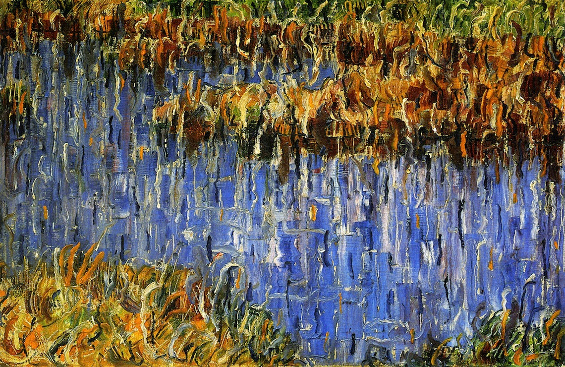 Erlinger See, vintage artwork by Christian Rohlfs, 12x8" (A4) Poster