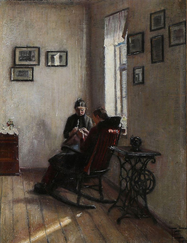 Interior with Sewing Machine by Poul S Christiansen,A3(16x12")Poster
