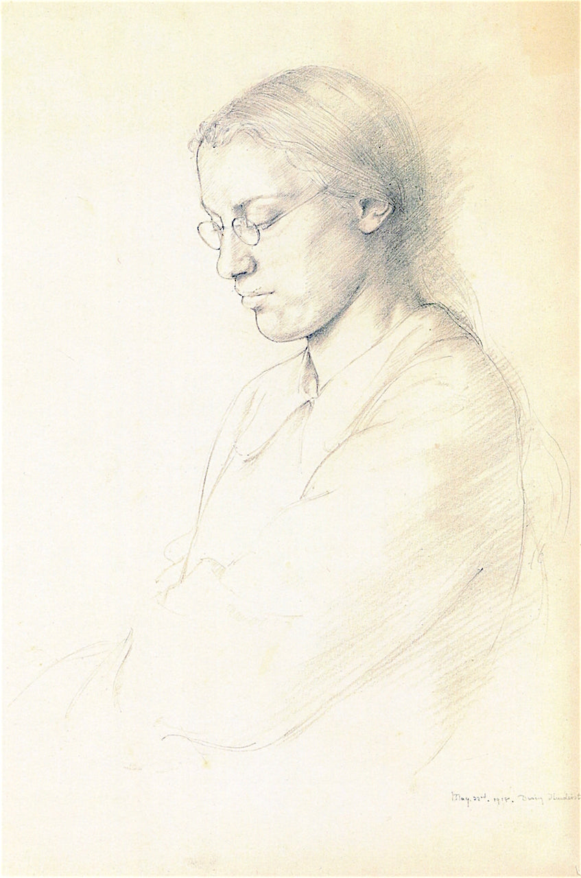 Portrait Study of Joyce Knights by Winifred Knights,16x12(A3) Poster
