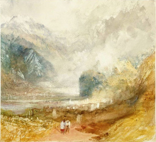 Aosta, vintage artwork by Joseph Mallord William Turner, 12x8" (A4) Poster