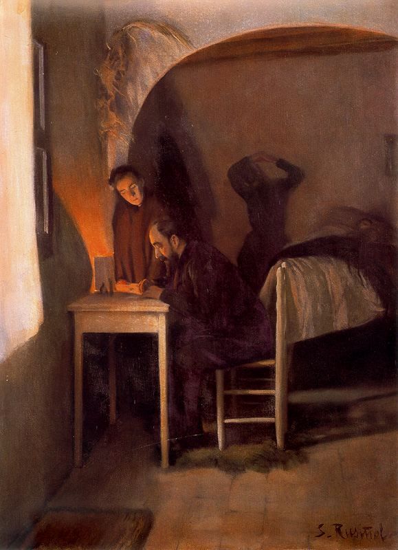The Last Recipe by Santiago Rusinol Prats,A3(16x12")Poster