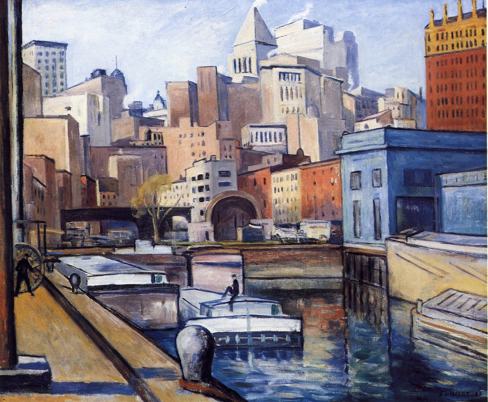 Downtown by Samuel Halpert,16x12(A3) Poster