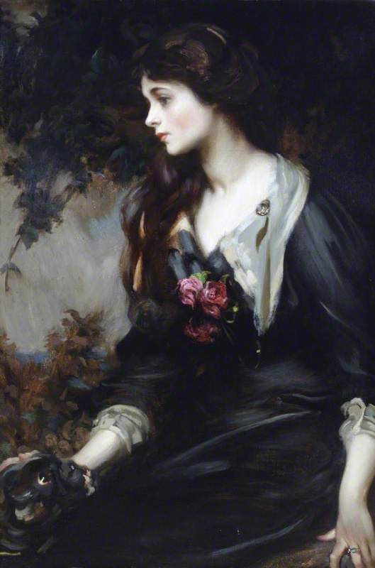 Lady Marjorie Manners, vintage artwork by Sir James Jebusa Shannon, 12x8" (A4) Poster
