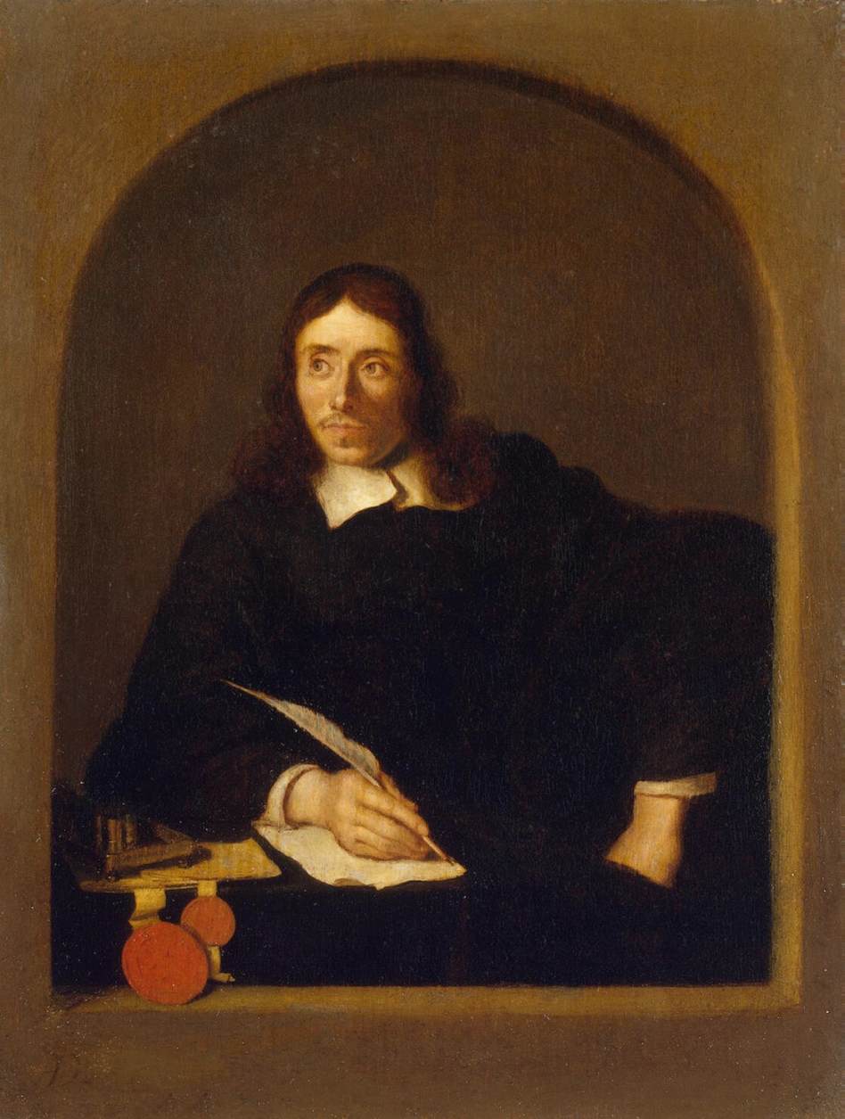 Portrait of a Notary, vintage artwork by Ary de Vois, 12x8" (A4) Poster