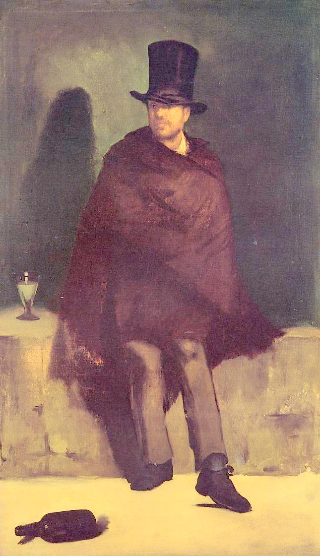 The Absinthe Drinker, vintage artwork by Édouard Manet, 12x8" (A4) Poster