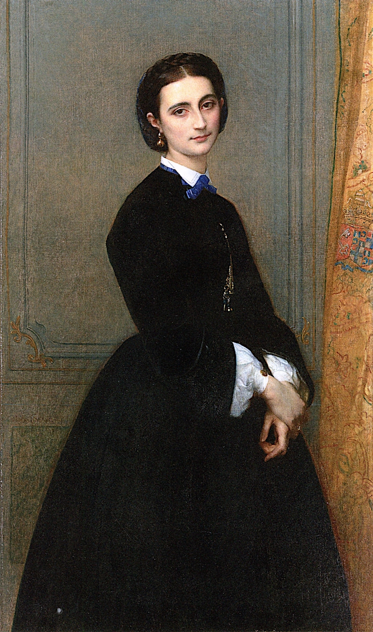 Comtesse Clermont-Tonnerre, nee Victoire de La Tour du Pin Chambly de la Chance, vintage artwork by Alexandre Cabanel, 12x8" (A4) Poster