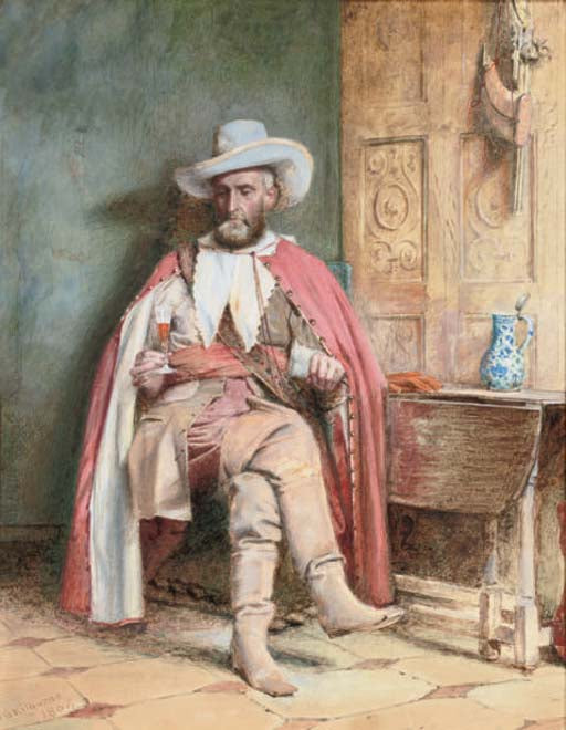 A Festive Offering, vintage artwork by George Goodwin Kilburne, 12x8" (A4) Poster