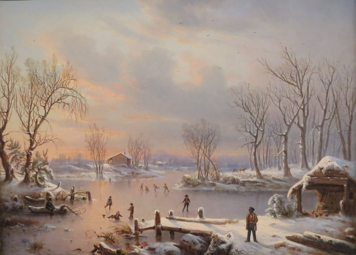 View Near Elizabethtown, N. J., vintage artwork by Regis François Gignoux, A3 (16x12") Poster Print