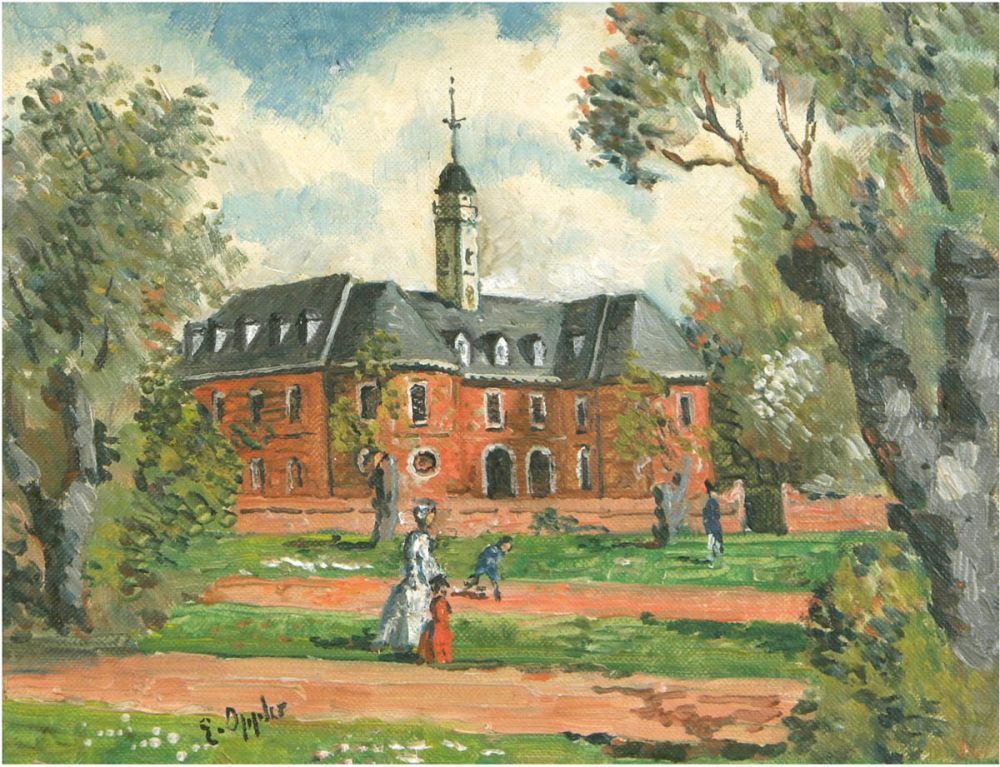 In the castle garden by Ernst Oppler,A3(16x12")Poster