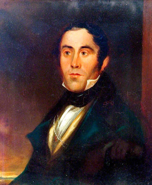 Isaac Kirby , vintage artwork by Patrick Branwell Brontë, A3 (16x12") Poster Print