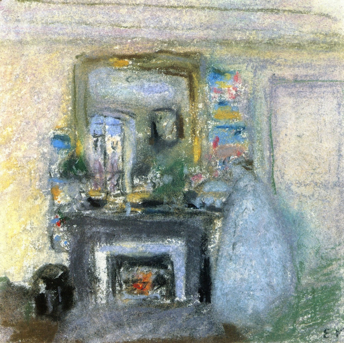 The Artist's Mother at Chateau de Clayes by edouard Vuillard,A3(16x12")Poster