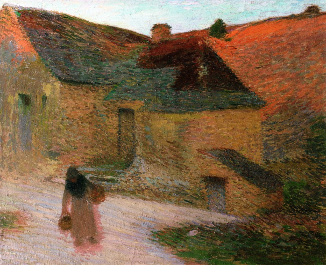 Derniers rayons, une ferme dans le Lot by Henri Martin,A3(16x12")Poster