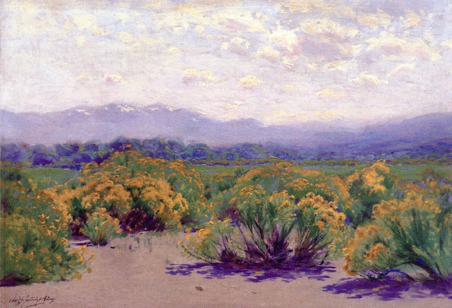 Rabbit Brush by Charles Partridge Adams,A3(16x12")Poster