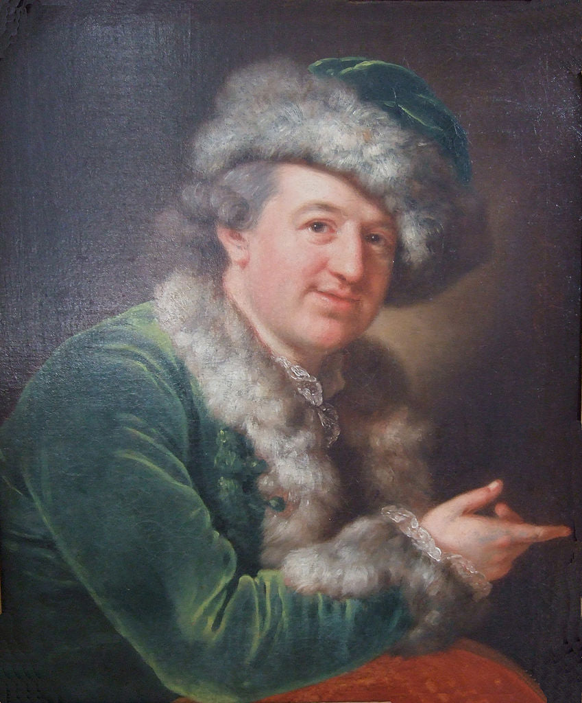 Ernst Friedrich Therbusch, vintage artwork by Anna Dorothea Therbusch, 12x8" (A4) Poster