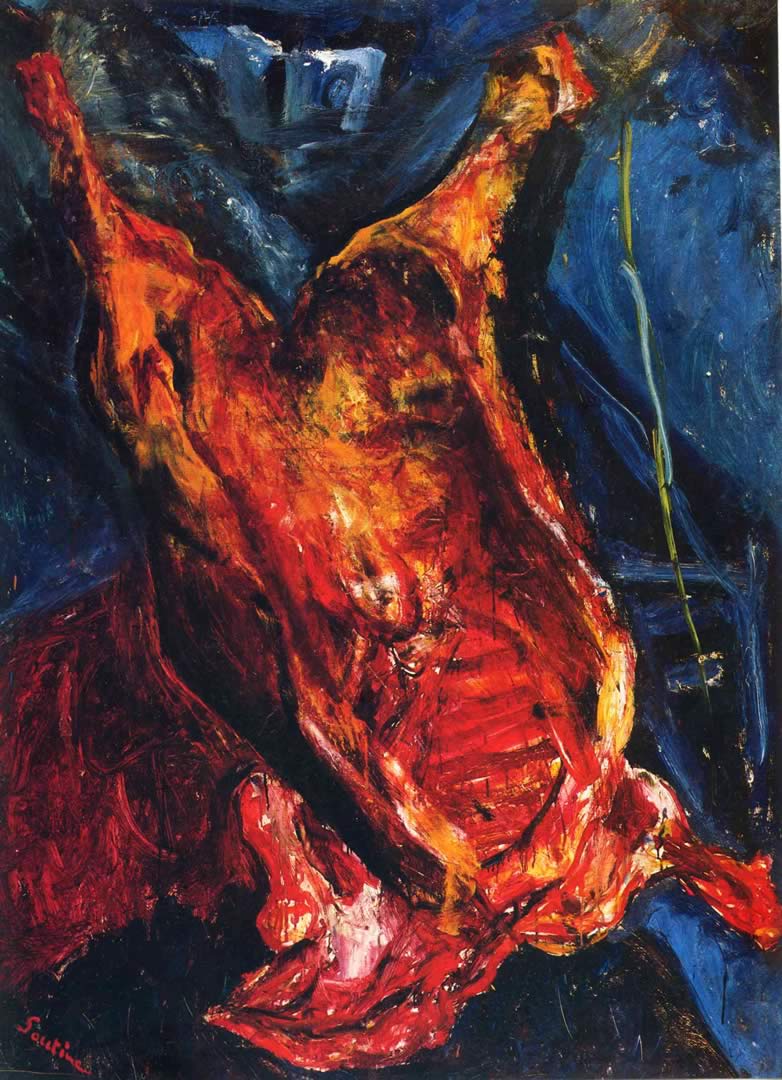 Carcass of Beaf, vintage artwork by Chaim Soutine, 12x8" (A4) Poster