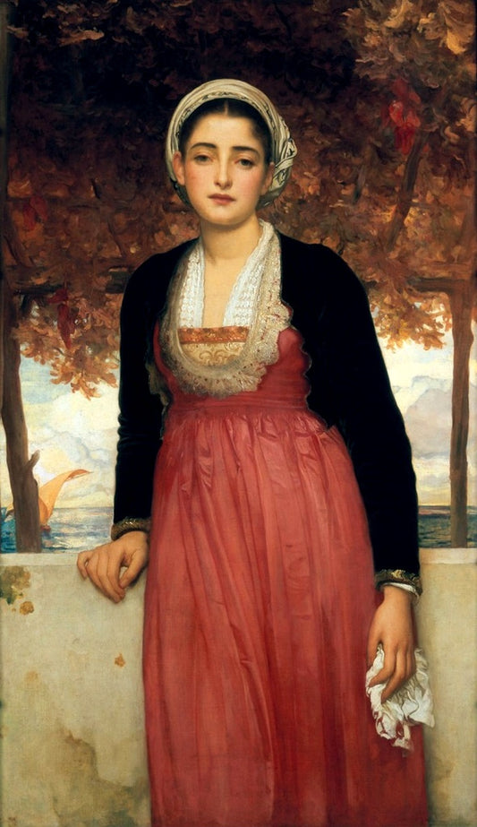 Amarilla, vintage artwork by Sir Frederic Lord Leighton, 12x8" (A4) Poster