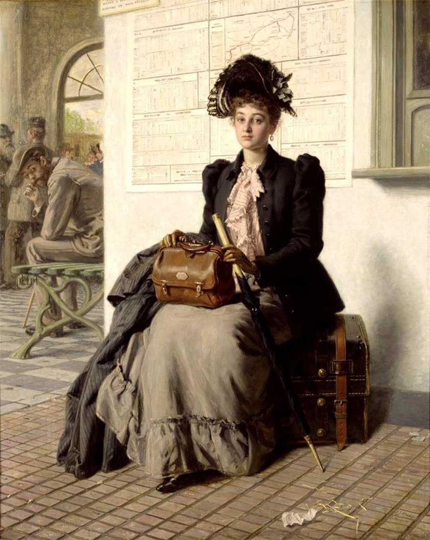 Going into the World, vintage artwork by Evert Jan Boks, 12x8" (A4) Poster