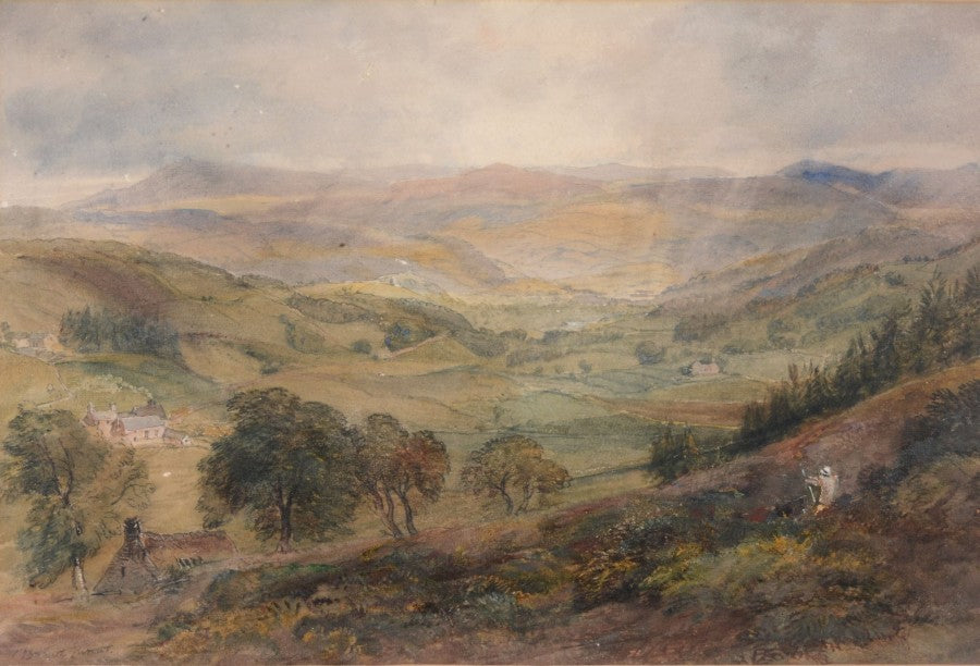 Artist at Work, vintage artwork by David Cox the Younger, A3 (16x12") Poster Print